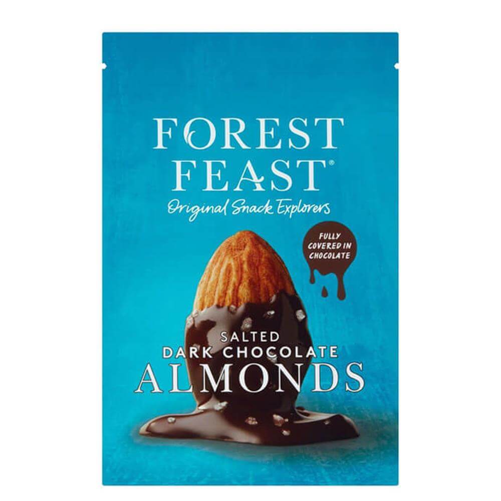 Forest Feast Salted Dark Chocolate Almonds 120g